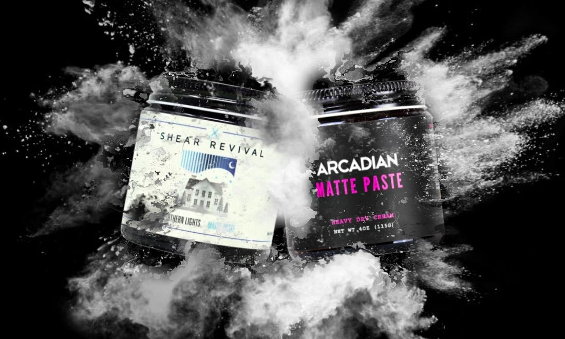 Shear Revival Northern Lights vs Arcadian Matte Paste Shear Revival Northern Lights vs Arcadian Matte Paste