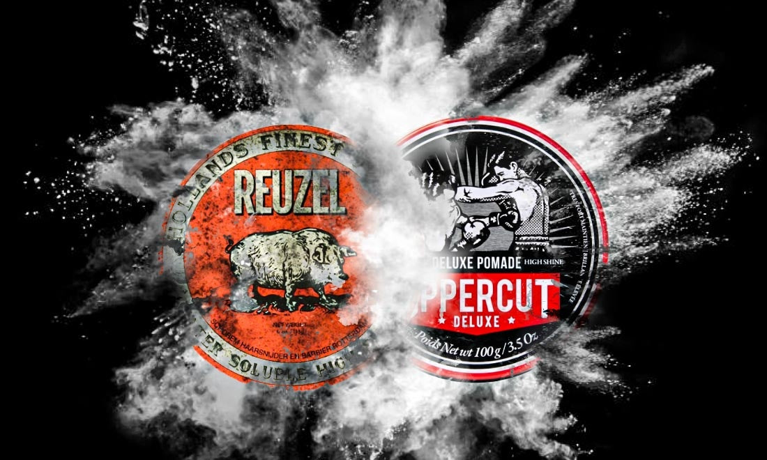 Reuzel Red High Sheen Pomade vs Uppercut Deluxe Pomade Reuzel Red High Sheen Pomade vs Uppercut Deluxe Pomade