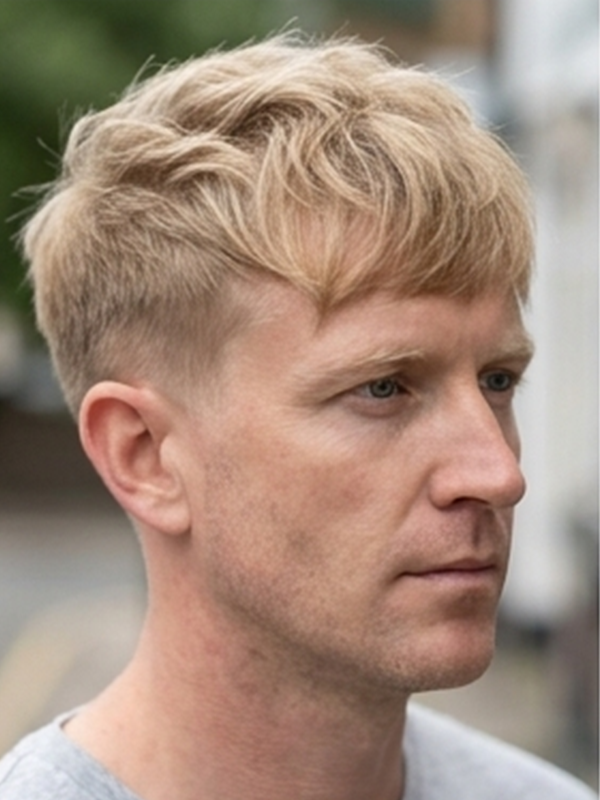 Textured crop med bølget hår og mat finish