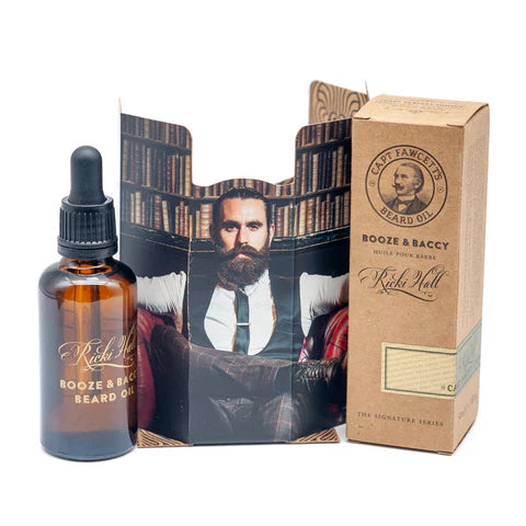 Captain Fawcett Beard Oil – Ricki Hall's Booze & Baccy Captain Fawcett Beard Oil – Ricki Hall's Booze & Baccy