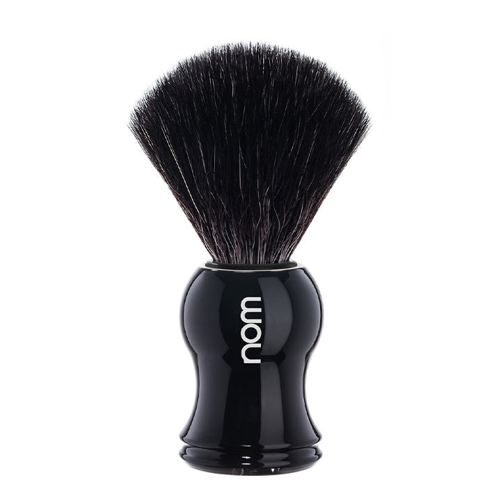NOM Shaving Brush Gustav – Black – Black Fibre NOM Shaving Brush Gustav – Black – Black Fibre