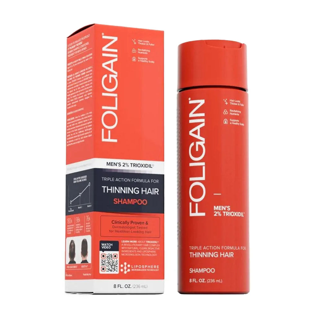 Foligain Triple Action Shampoo for Thinning Hair (2% Trioxidil) 