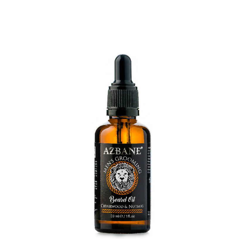 Azbane Skægolie – Cedertræ & Muskatnød