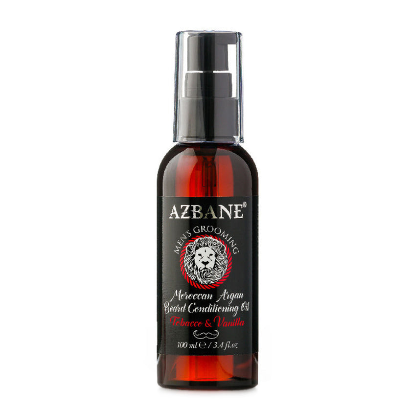Azbane Marokkansk Argan Skægplejeolie – Tobak & Vanilje