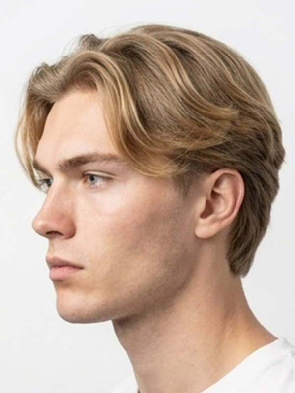 Curtains med low fade i siderne