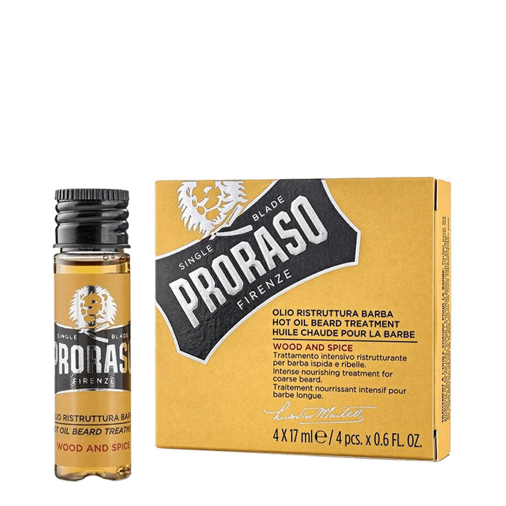 Proraso Hot Oil Beard Treatment – Wood & Spice 68 ml