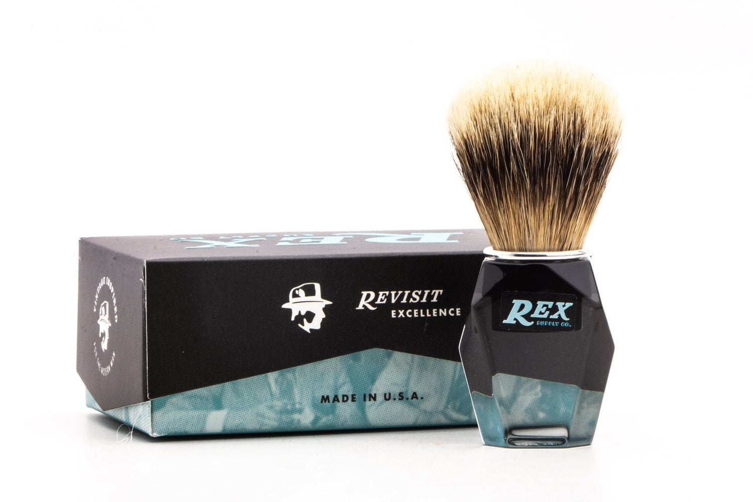 Rex Supply Co. Shaving Brush Deco – Manchurian Badger