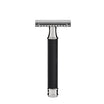 Barbersæt Traditionelt - Safety razor - Silvertip - Sort