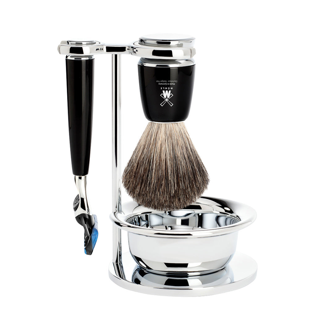Barbersæt Rytmo 4-delt - Sort