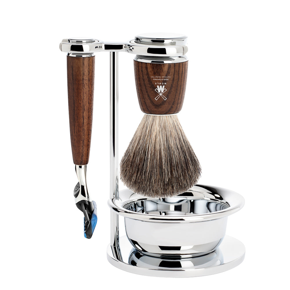 Barbersæt Rytmo 4-dele - Asketræ