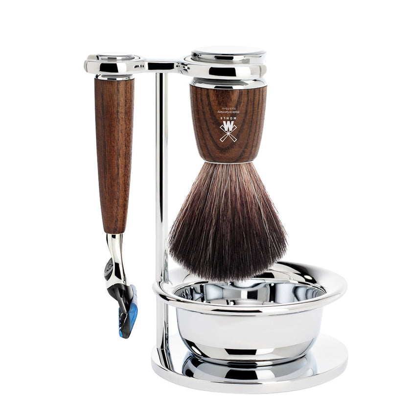 Barbersæt Rytmo 4-dele - Asketræ