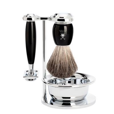 Billede af Vivo Safety Razor Shaving Set 4-Piece - Black