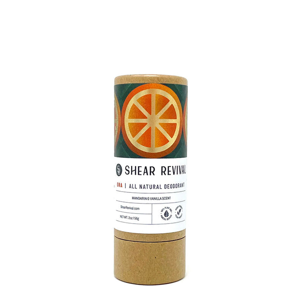 Shear Revival Ora All Natural Deodorant – Mandarin & Vanilla 56 g