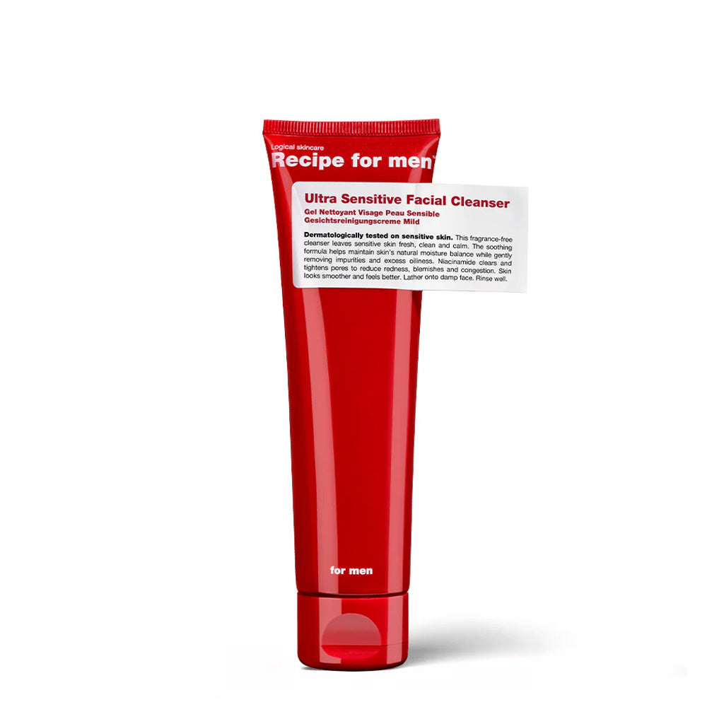 Recipe for Men Ultra Sensitiv Ansigts Cleanser