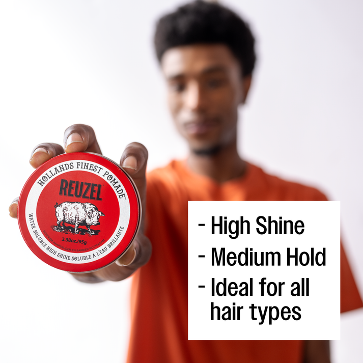 Rød Højglans Pomade 