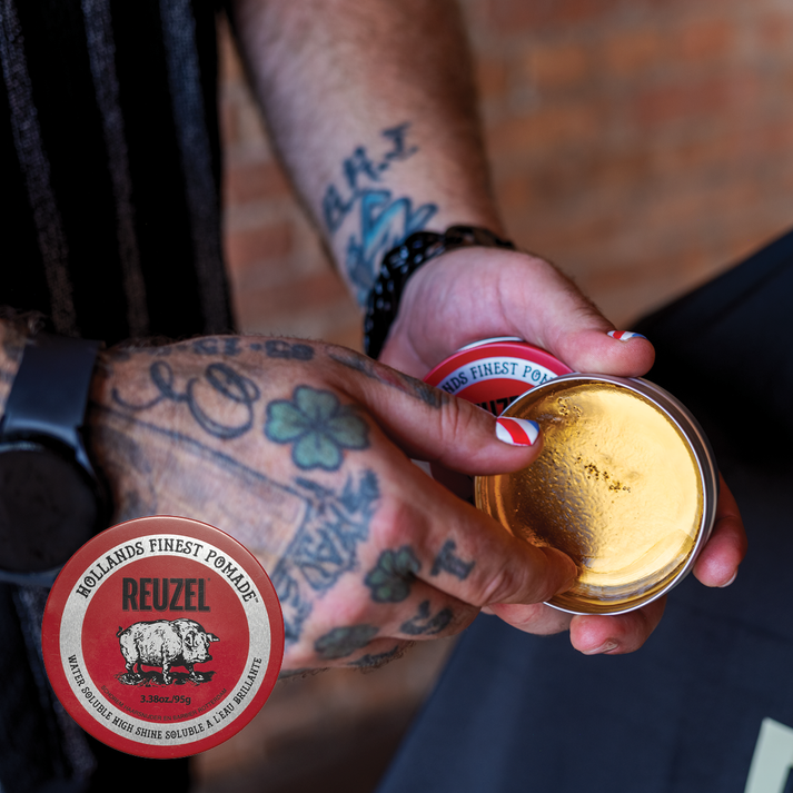 Rød Højglans Pomade 