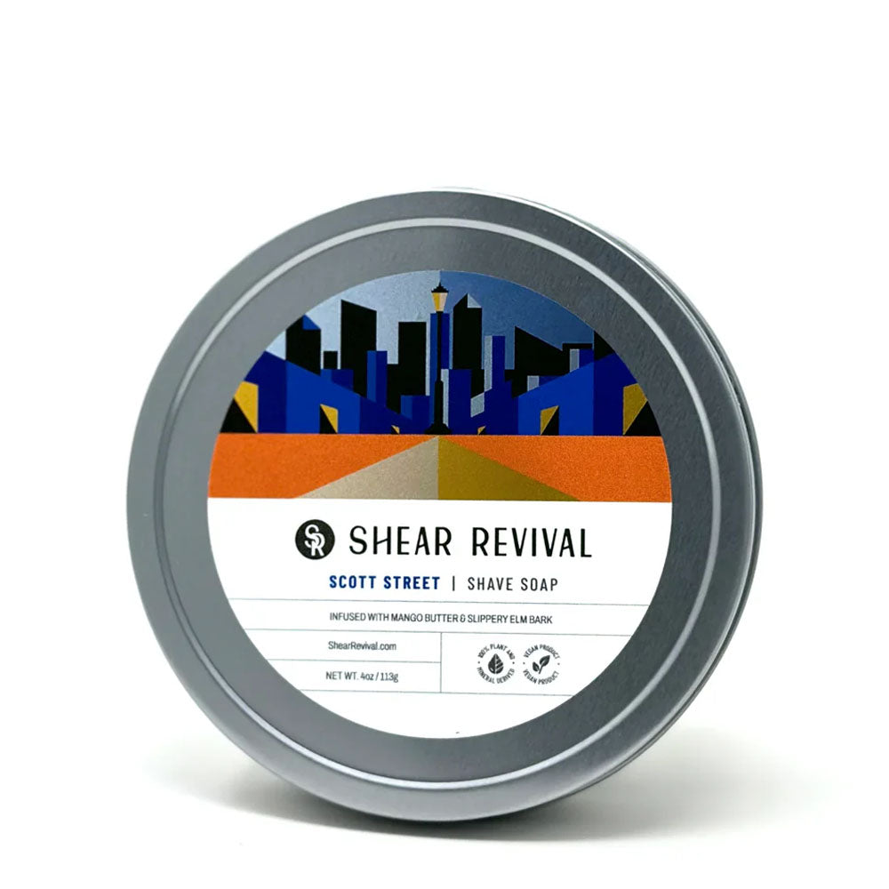 Shear Revival Scott Street Shave Soap – Bay & Lime 113 g