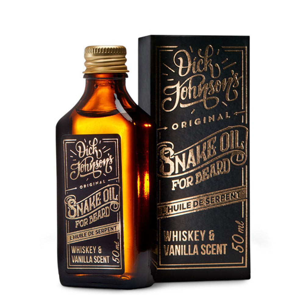 Dick Johnson Slangeolie til Skæg – Whiskey & Vanilje