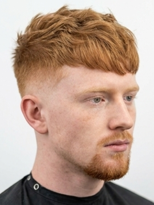 Curly crop på en mand med krøllet hår