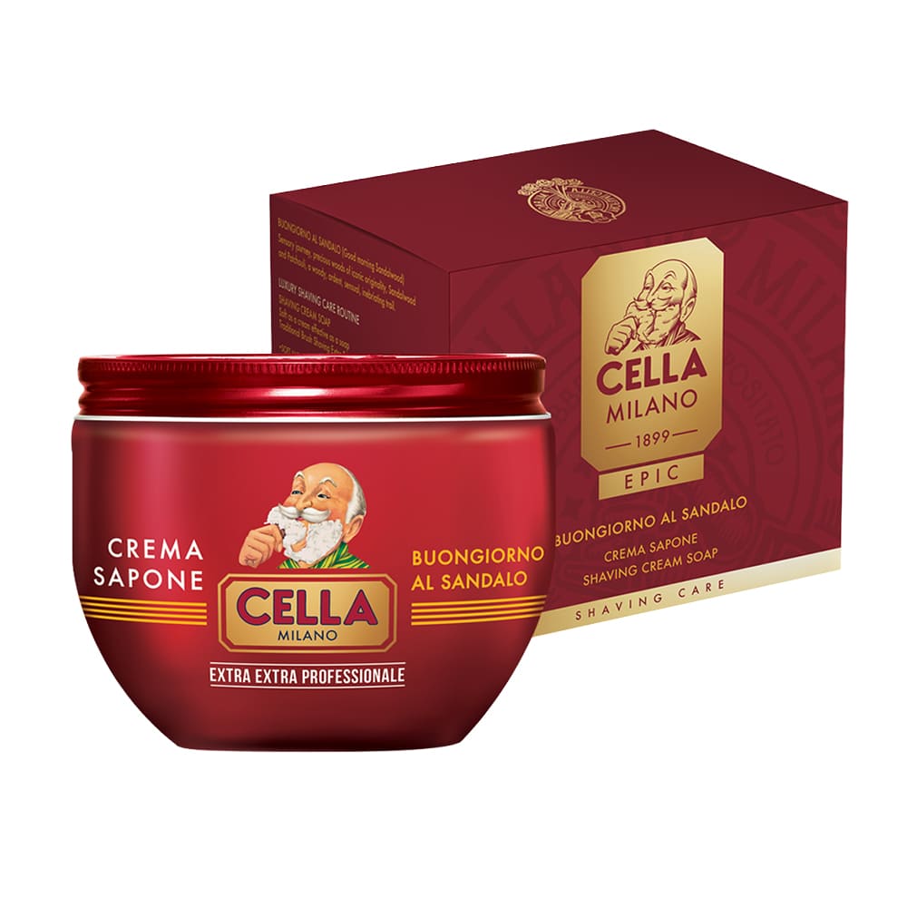 Cella Milano Epic barbersæbe – Buongiorno al Sandalo