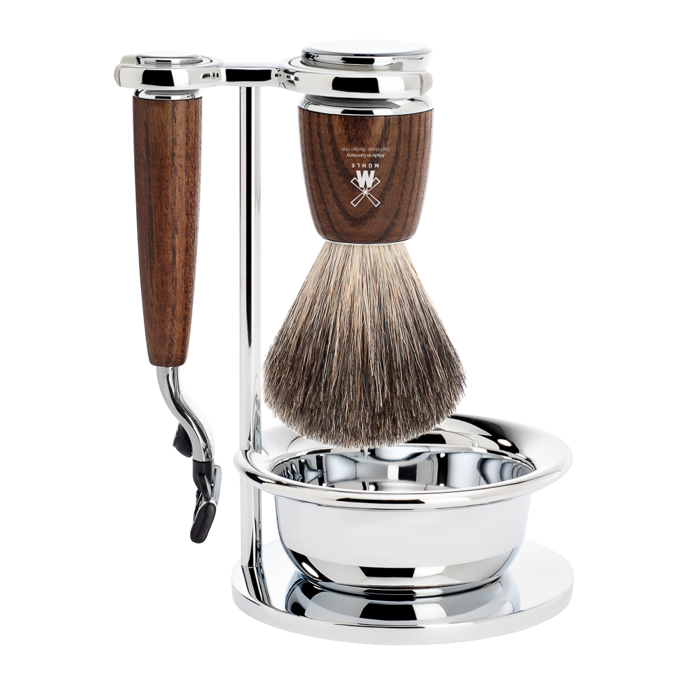 Barbersæt Rytmo 4-dele - Asketræ