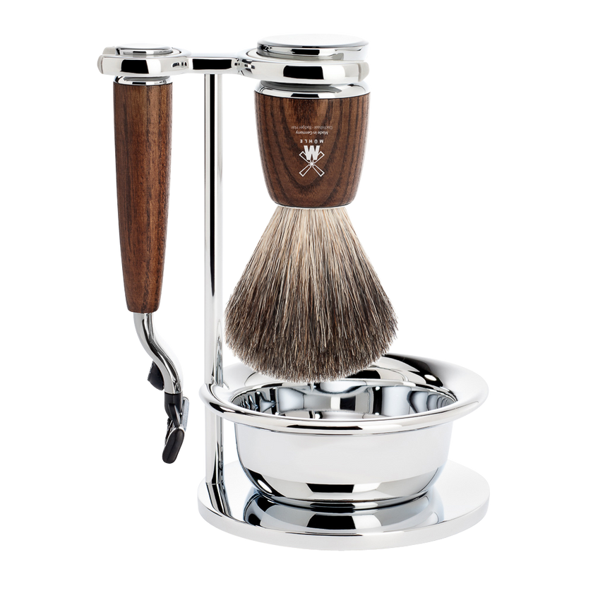 Barbersæt Rytmo 4-dele - Asketræ