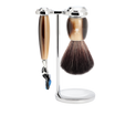 Barbersæt Vivo 3-delt - Horn Brun