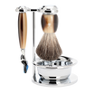 Barbersæt Vivo 4-dele - Horn Brun