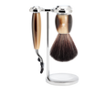 Barbersæt Vivo 3-delt - Horn Brun
