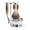 Barbersæt Vivo 4-dele - Horn Brun