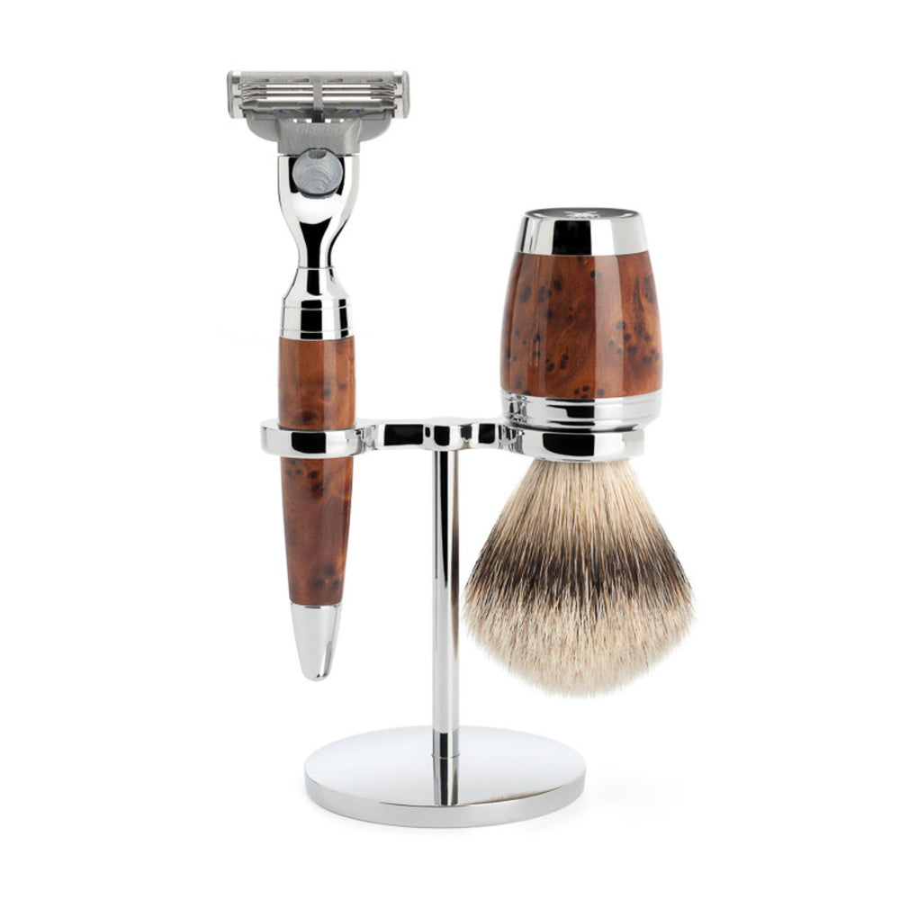 Mühle Barbersæt 3-delt Stylo - Thuja wood