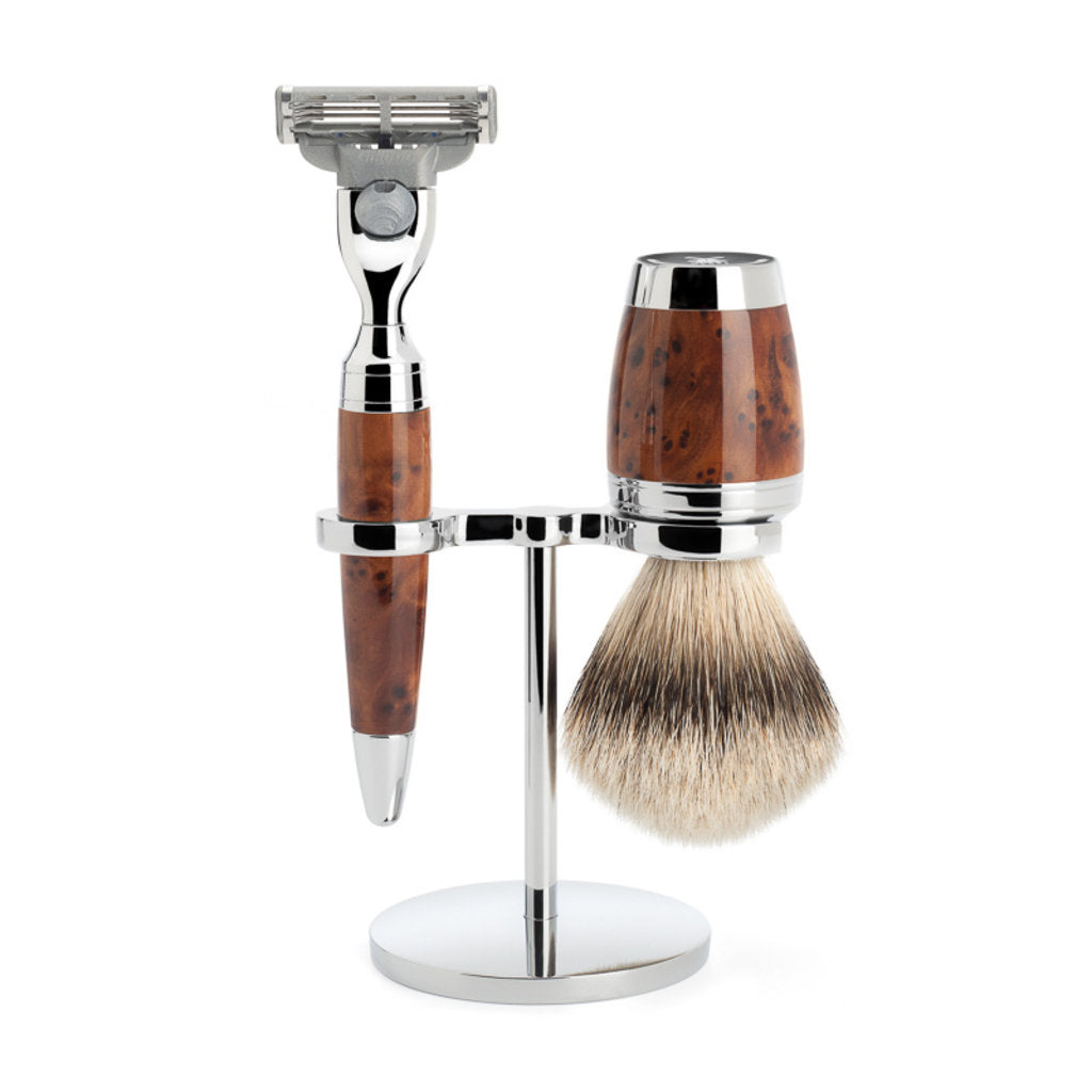 Barbersæt 3-delt Stylo - Thuja wood