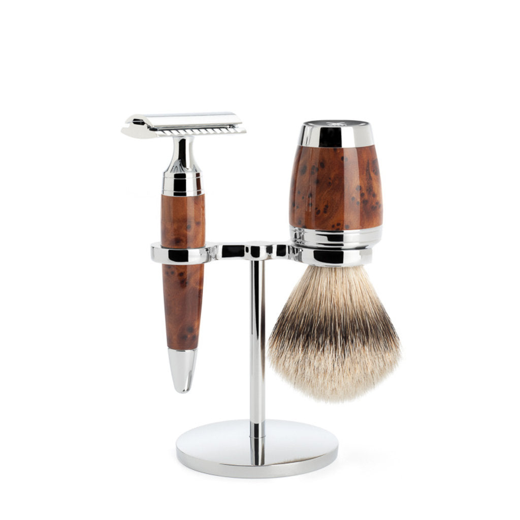 Barbersæt 3-delt Stylo - Thuja wood