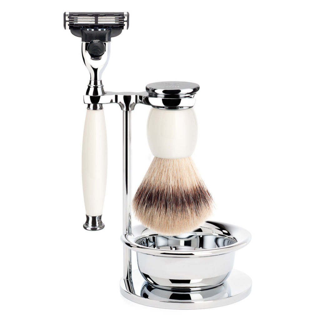 Barberingssæt 4-dele Sophist - Porcelæn Mach3