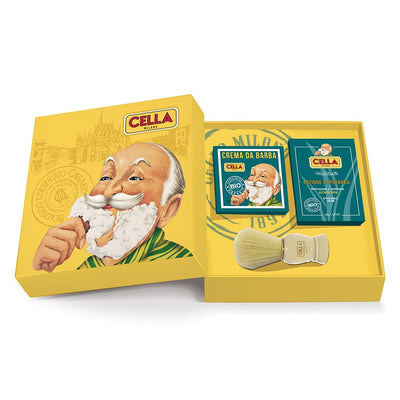 Billede af Økologisk Barbersæt – Cream, Aftershave & Kost