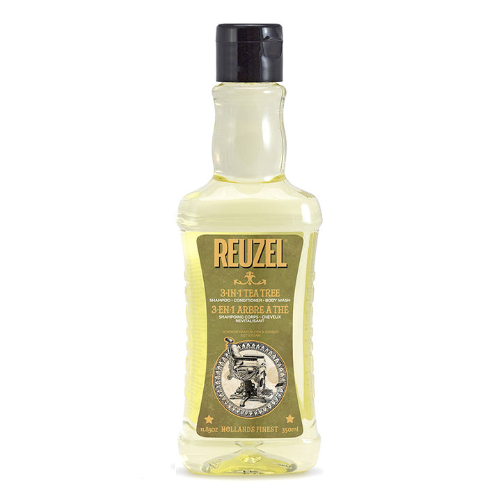 Reuzel 3-i-1 Tea Tree Shampoo, Conditioner & Body Wash