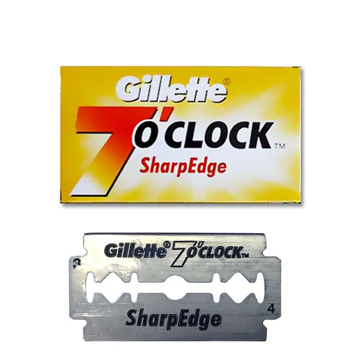 Gillette 7 O'clock Sharp Edge Double Edge Blades 