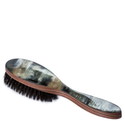 Image of product Genuine Horn Large Oval Hair Brush