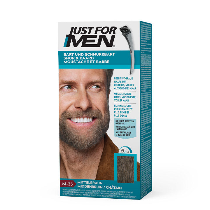 Just for Men Mustache & Beard – Medium Brown M-35 