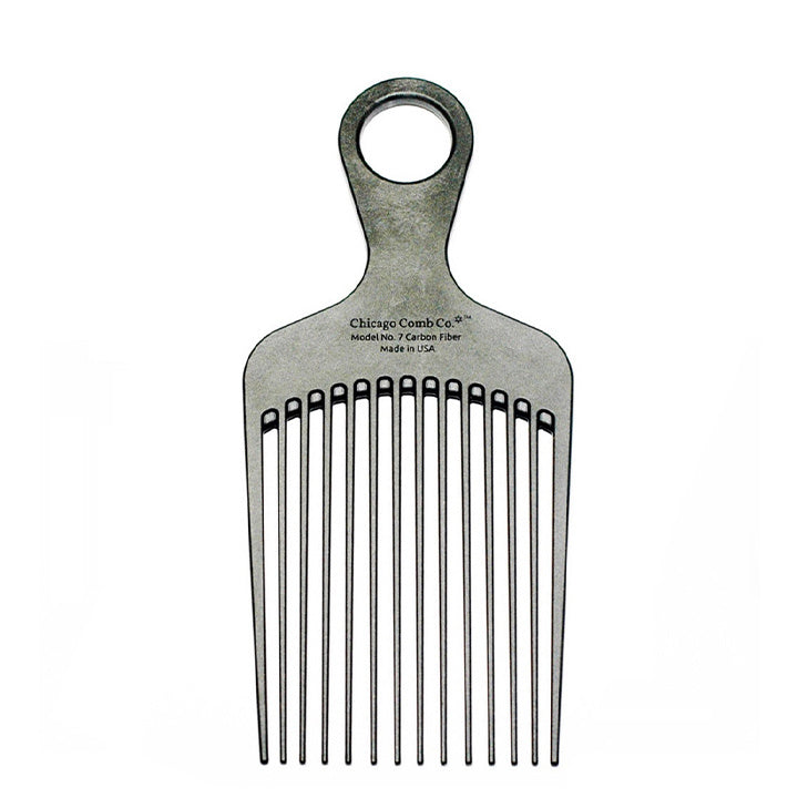 Chicago Comb Co. Afro Comb Model No. 7 – Kulstofiber