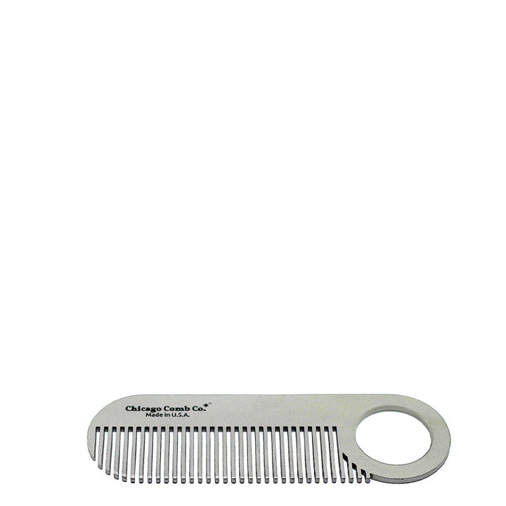Chicago Comb Co. Skægkam Model nr. 2 – Rustfrit Stål