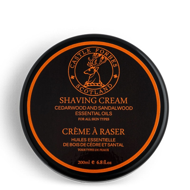 Castle Forbes Scheercreme – Cedar & Sandalwood 200 ml