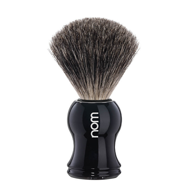 NOM Scheerkwast Gustav – Zwart – Pure Badger